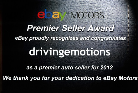 eBay Motors Premier Seller Award 2012