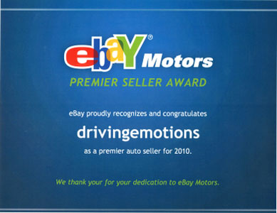 eBay Motors Premier Seller Award 2010