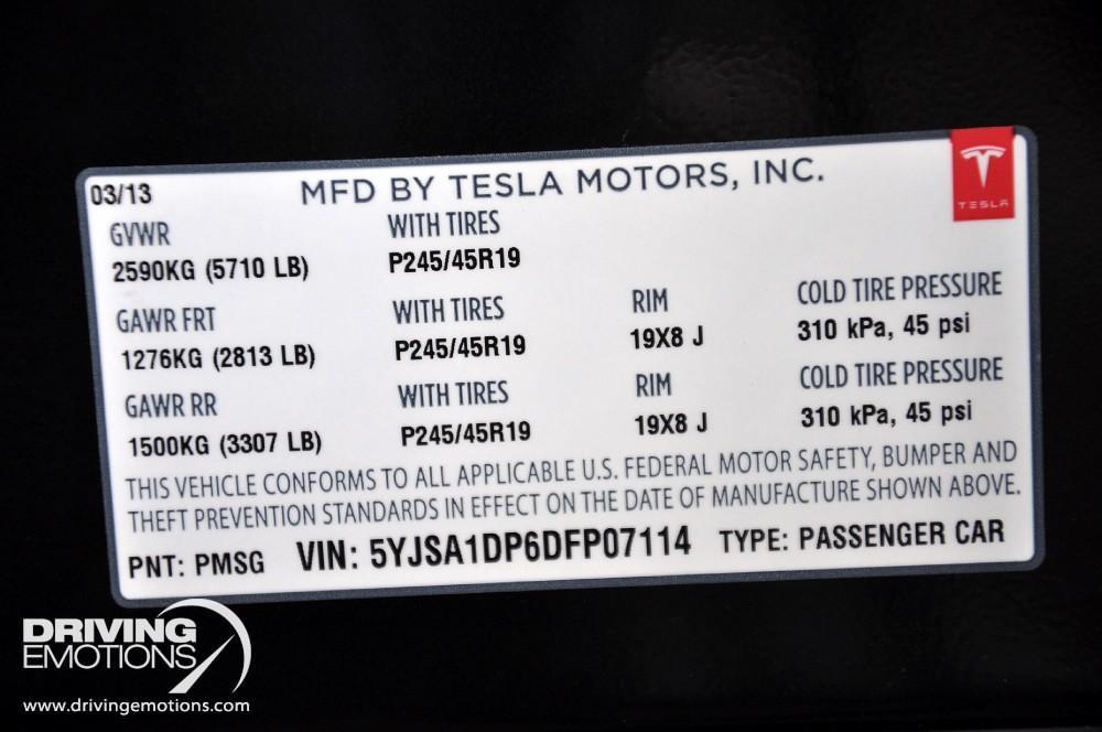 Tesla Performance Label 2013 Tesla Model S Performance Performance Stock # 5711 for sale near ...