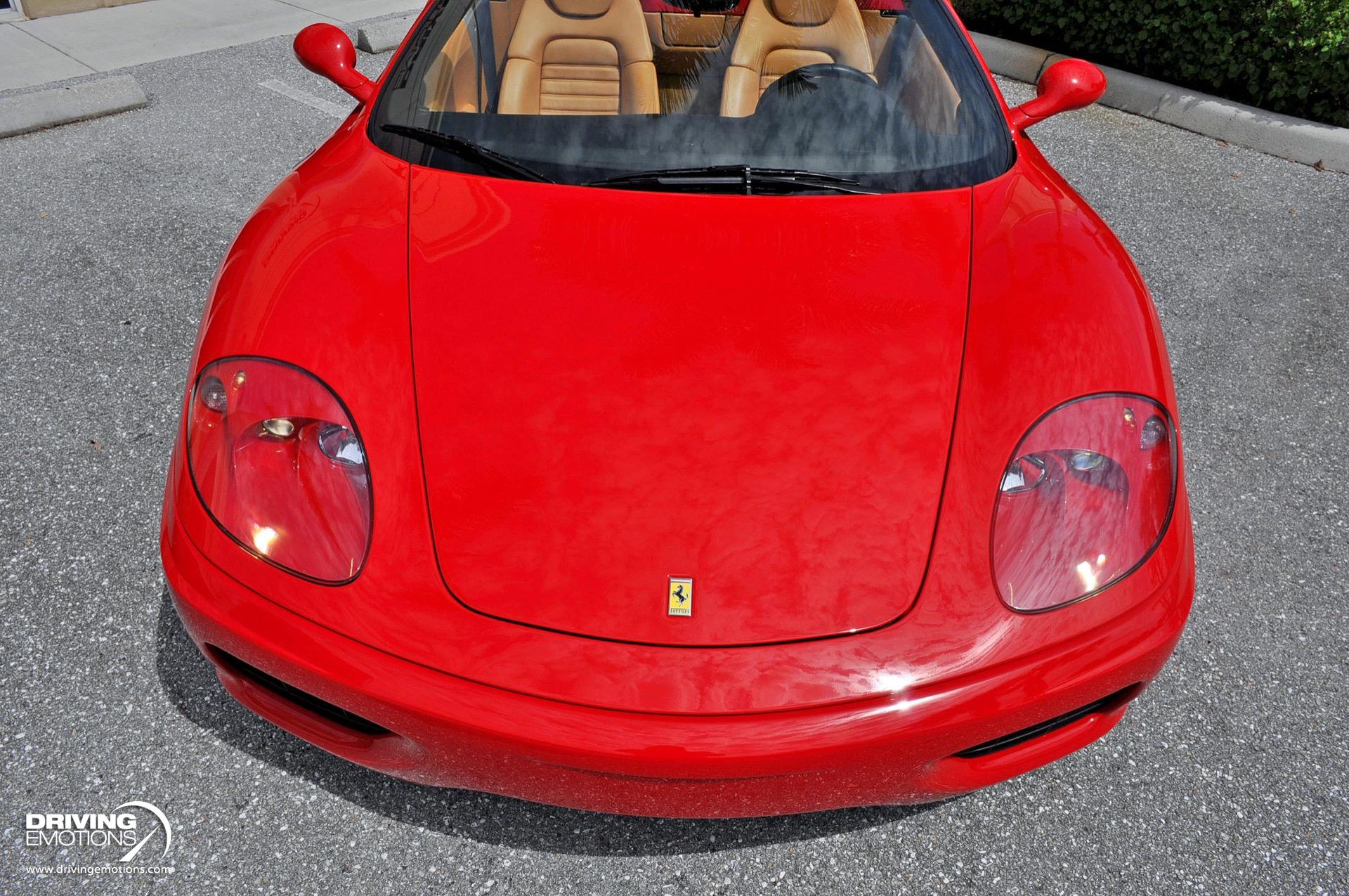 Used 2001 Ferrari 360 Spider F1 Spider RED/TAN! LOW MILES! | Lake Park, FL