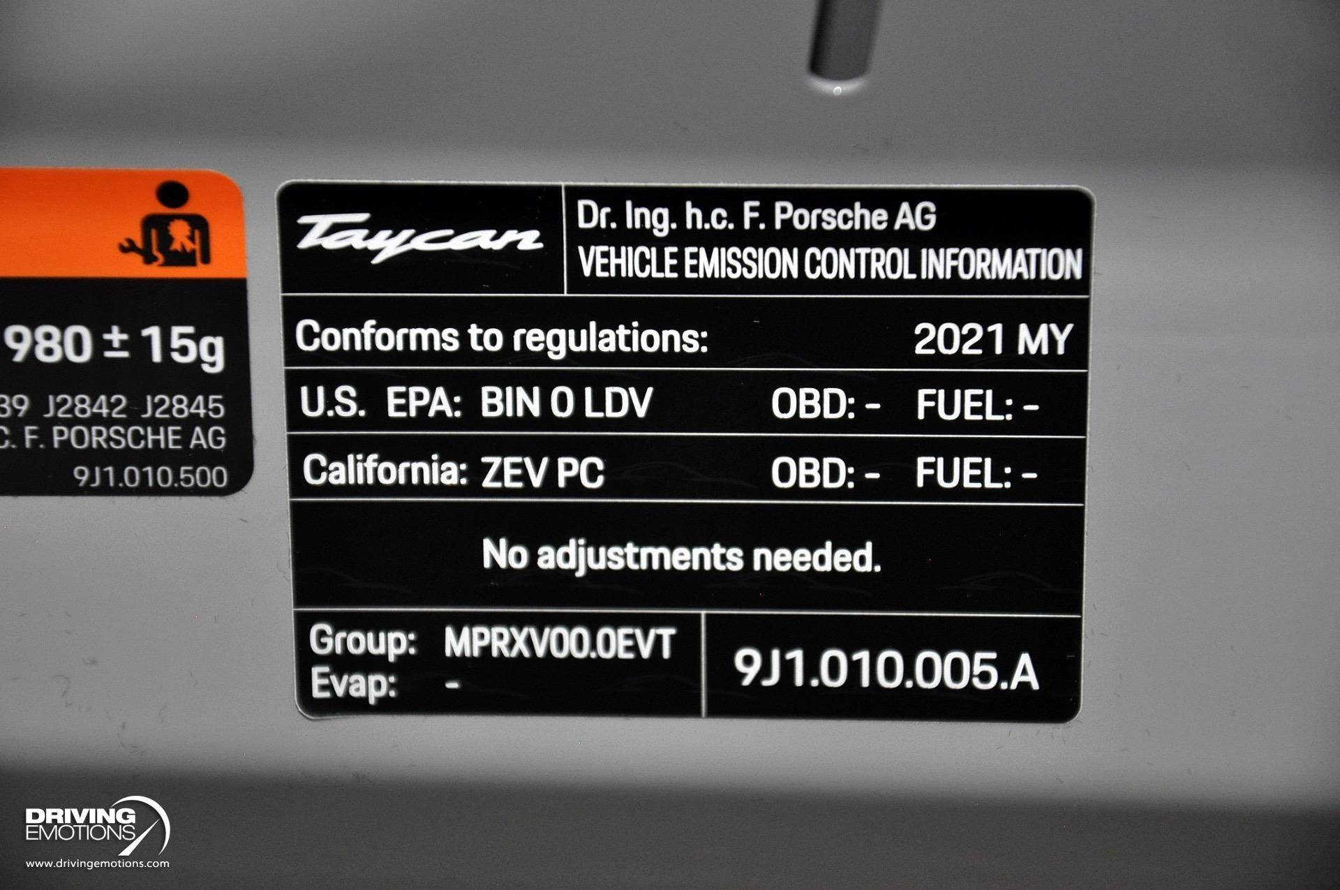 Used 2021 Porsche Taycan Turbo S Turbo S Chalk/Black! Premium Pkg! Passenger Display! | St. Petersburg, FL