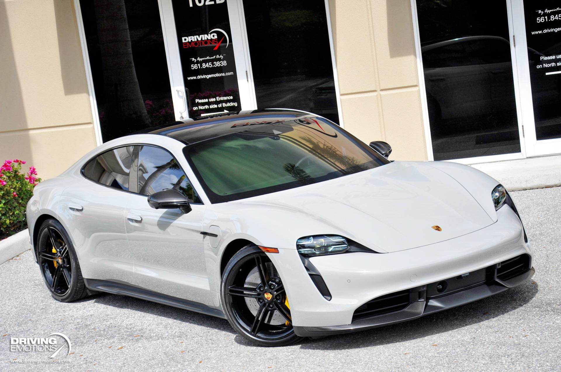 Used 2021 Porsche Taycan Turbo S Turbo S Chalk/Black! Premium Pkg! Passenger Display! | St. Petersburg, FL