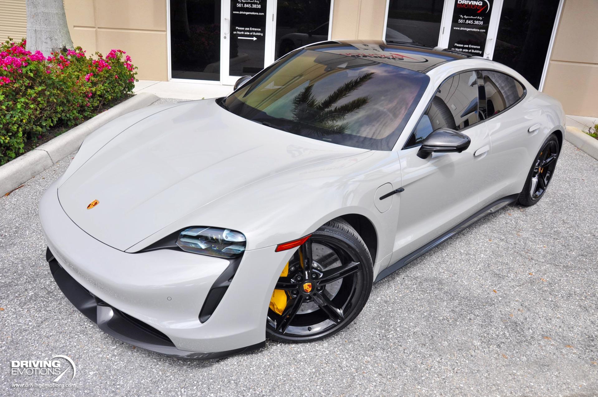 Used 2021 Porsche Taycan Turbo S Turbo S Chalk/Black! Premium Pkg! Passenger Display! | St. Petersburg, FL