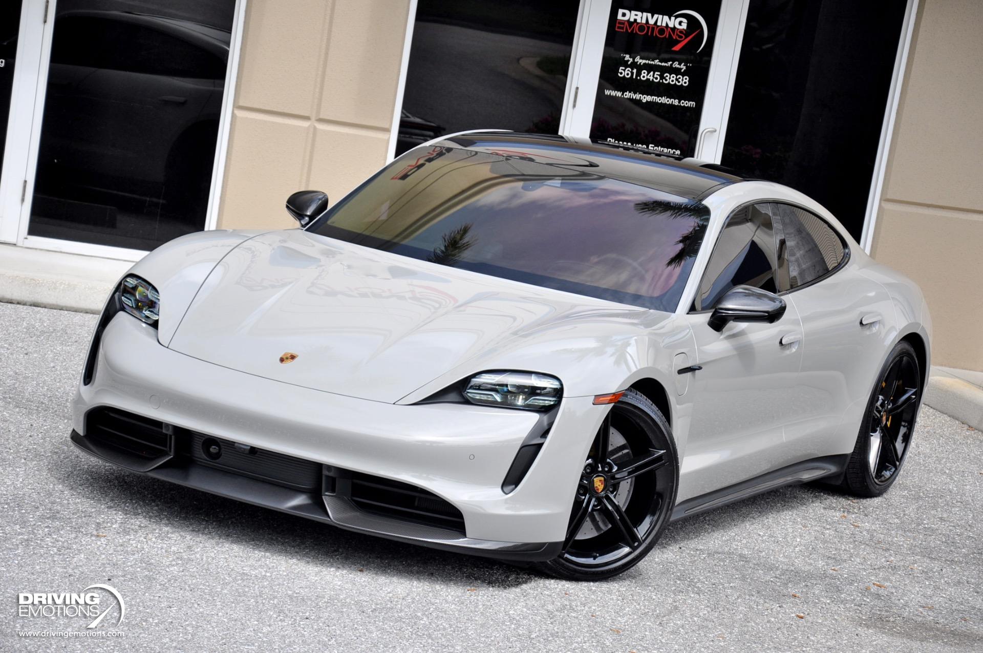 Used 2021 Porsche Taycan Turbo S Turbo S Chalk/Black! Premium Pkg! Passenger Display! | St. Petersburg, FL