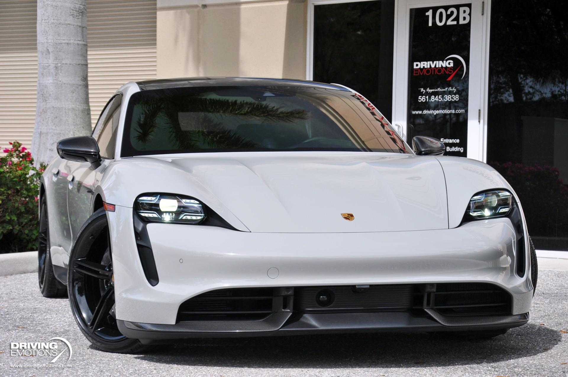 Used 2021 Porsche Taycan Turbo S Turbo S Chalk/Black! Premium Pkg! Passenger Display! | St. Petersburg, FL