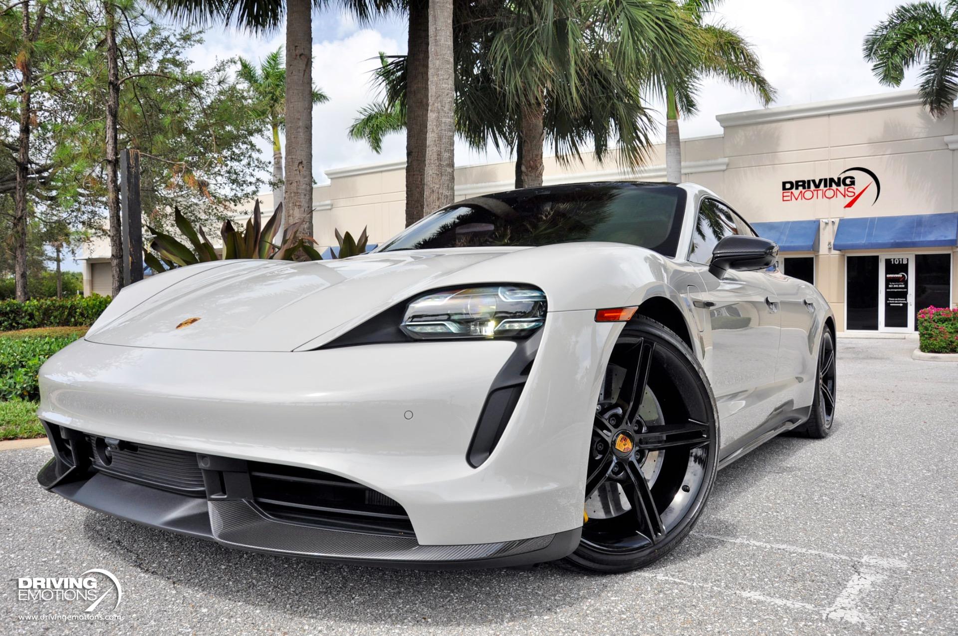 Used 2021 Porsche Taycan Turbo S Turbo S Chalk/Black! Premium Pkg! Passenger Display! | St. Petersburg, FL