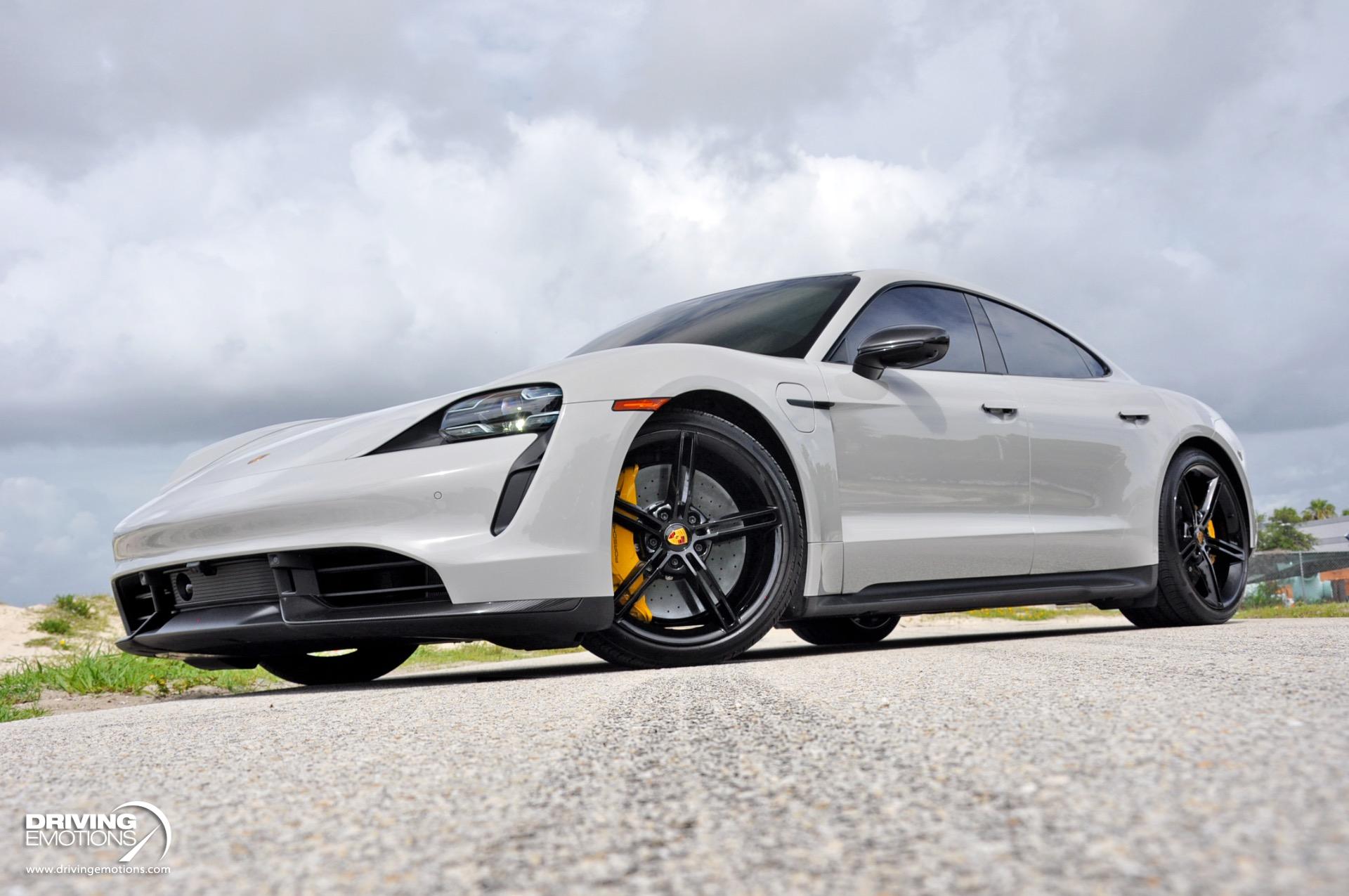 Used 2021 Porsche Taycan Turbo S Turbo S Chalk/Black! Premium Pkg! Passenger Display! | St. Petersburg, FL