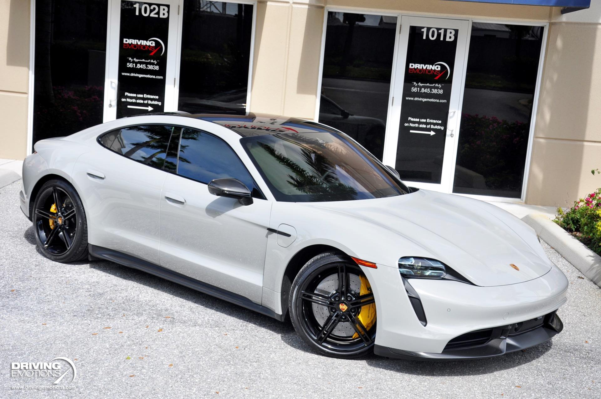 Used 2021 Porsche Taycan Turbo S Turbo S Chalk/Black! Premium Pkg! Passenger Display! | St. Petersburg, FL