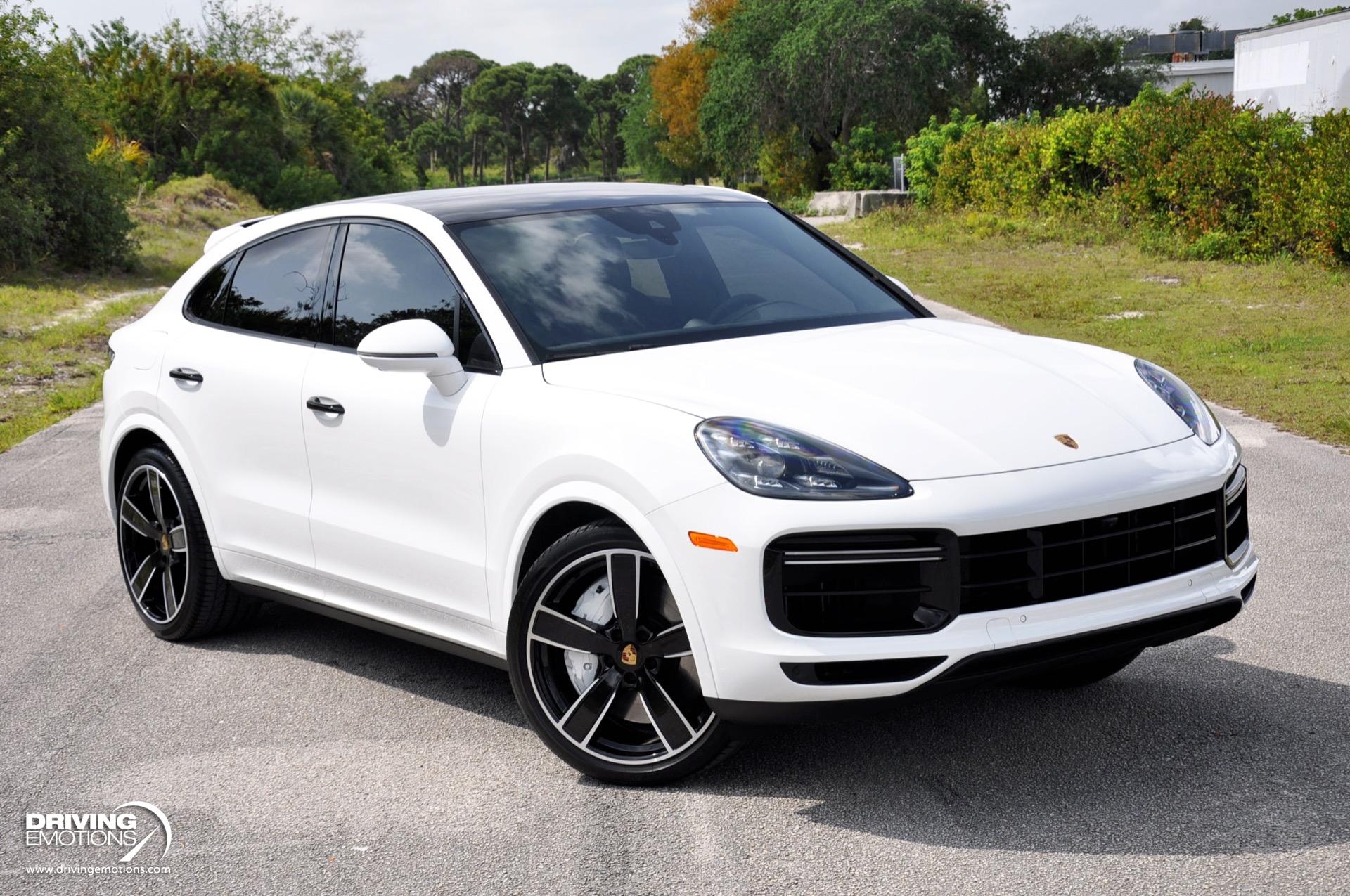 Used 2021 Porsche Cayenne Turbo Turbo Coupe WHITE/RED! LOADED!! | Lake Park, FL