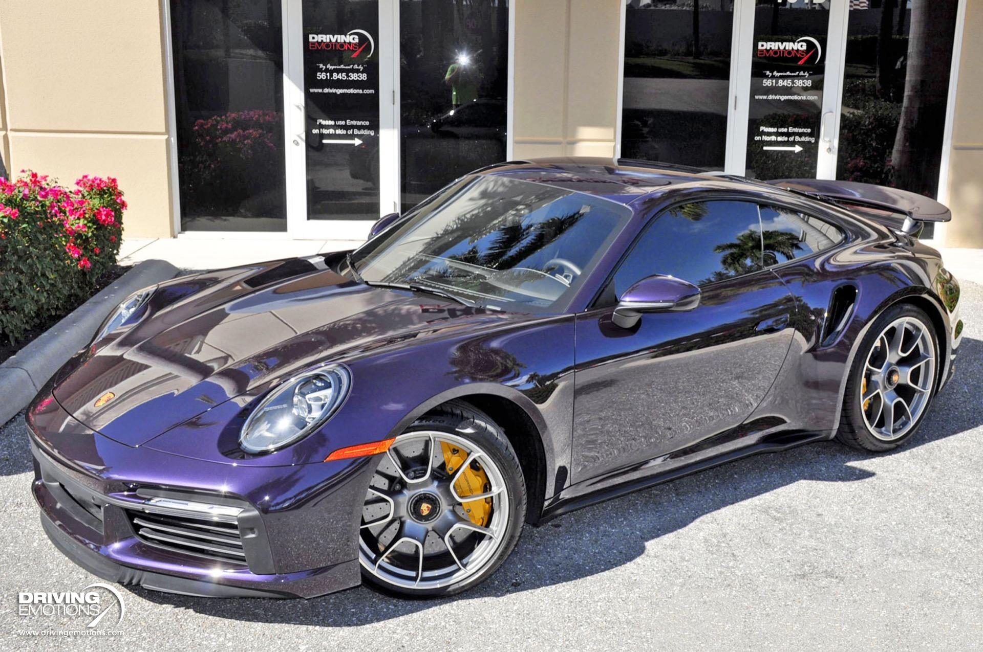 Used 2021 Porsche 911 Turbo S Coupe Turbo S PAINT TO SAMPLE VIOLA! SPORT EXHAUST! LOADED!! | Lake Park, FL