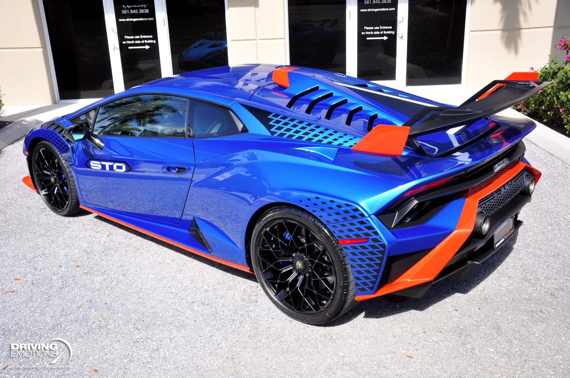 Used 2022 Lamborghini Huracan STO BLUE ELEOS! CARBON FIBER TRIM! FRONT LIFT! RARE!! | St. Petersburg, FL