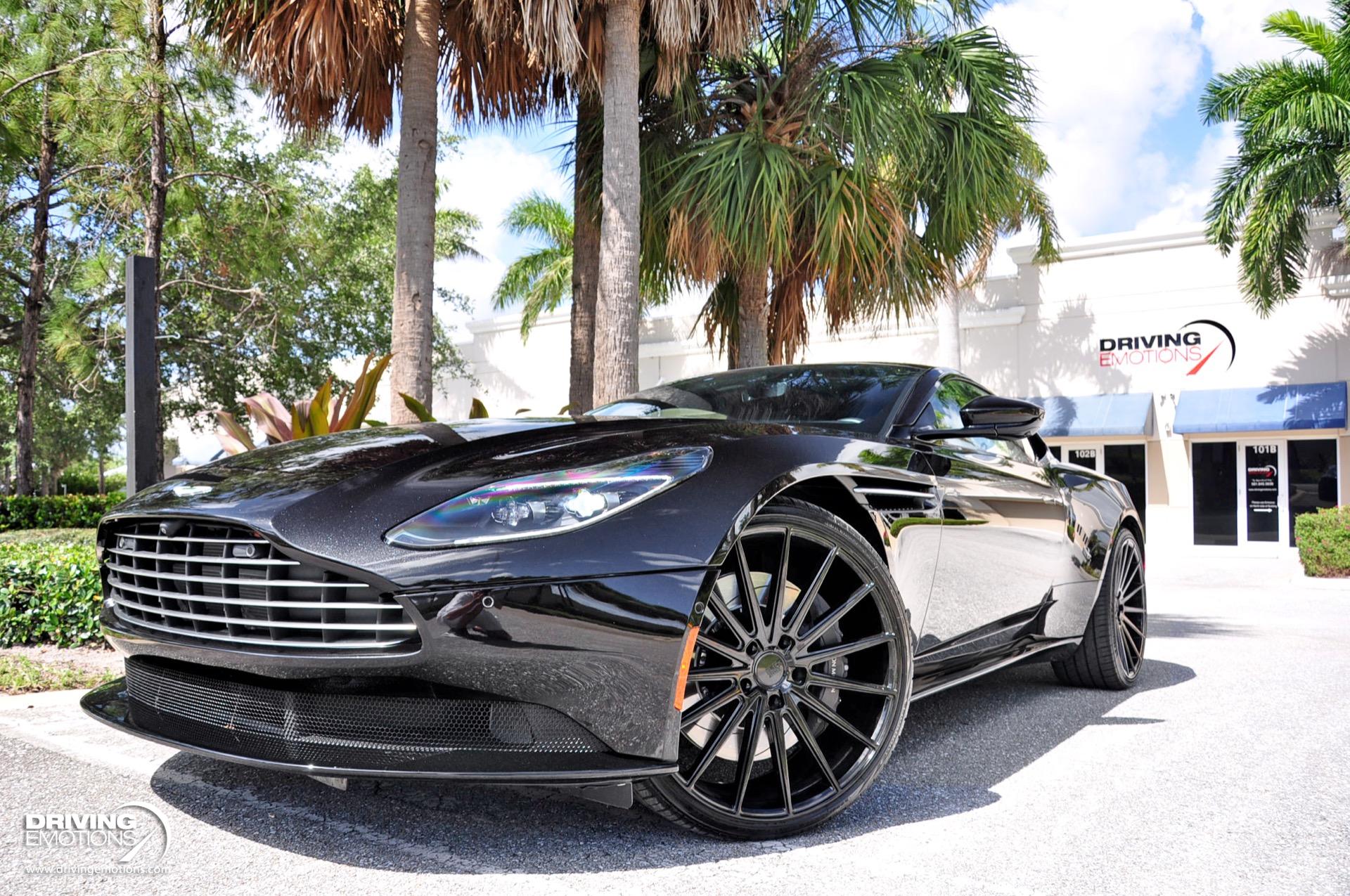 Used 2019 Aston Martin DB11 V8 COUPE! CUSTOM SAVINI WHEELS! METALLIC BLACK PAINT! LOW MILES!! | St. Petersburg, FL