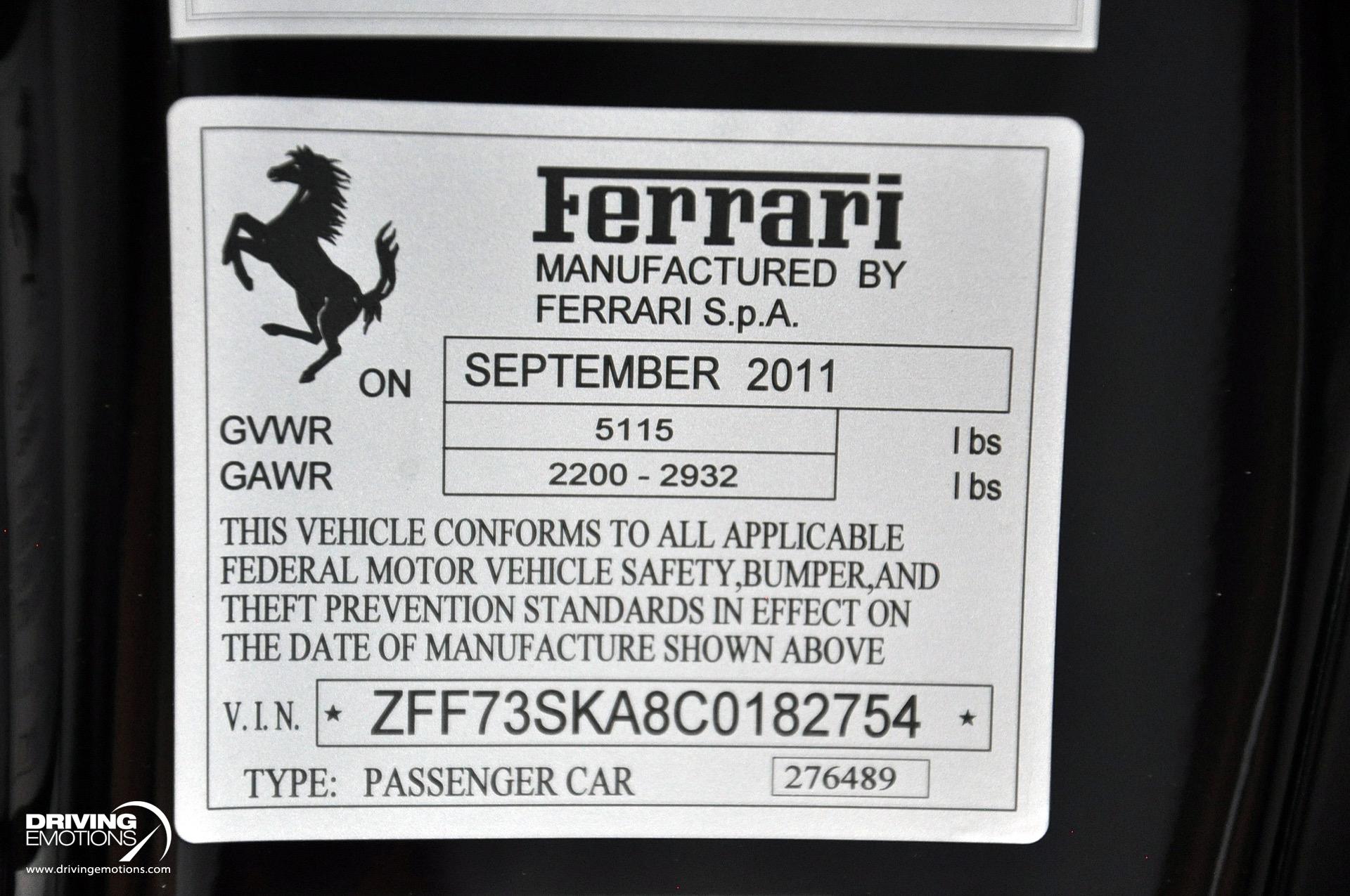 Used 2012 Ferrari FF V12 FRONT LIFT! SPORT EXHAUST! REAR TV! PASSENGER DISPLAY! CARBON! RARE! | Lake Park, FL