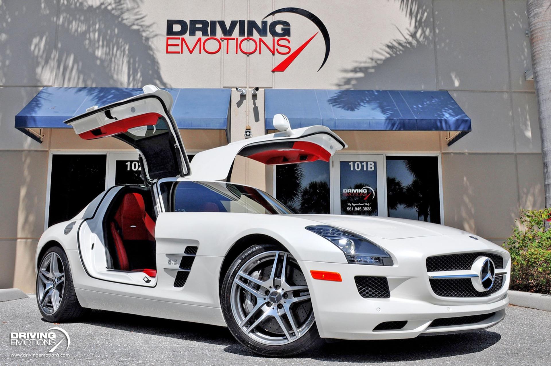 Used 2011 Mercedes-Benz SLS AMG GULLWING! DESIGNO MYSTIC WHITE/RED! CARBON!! COLLECTOR!! | St. Petersburg, FL