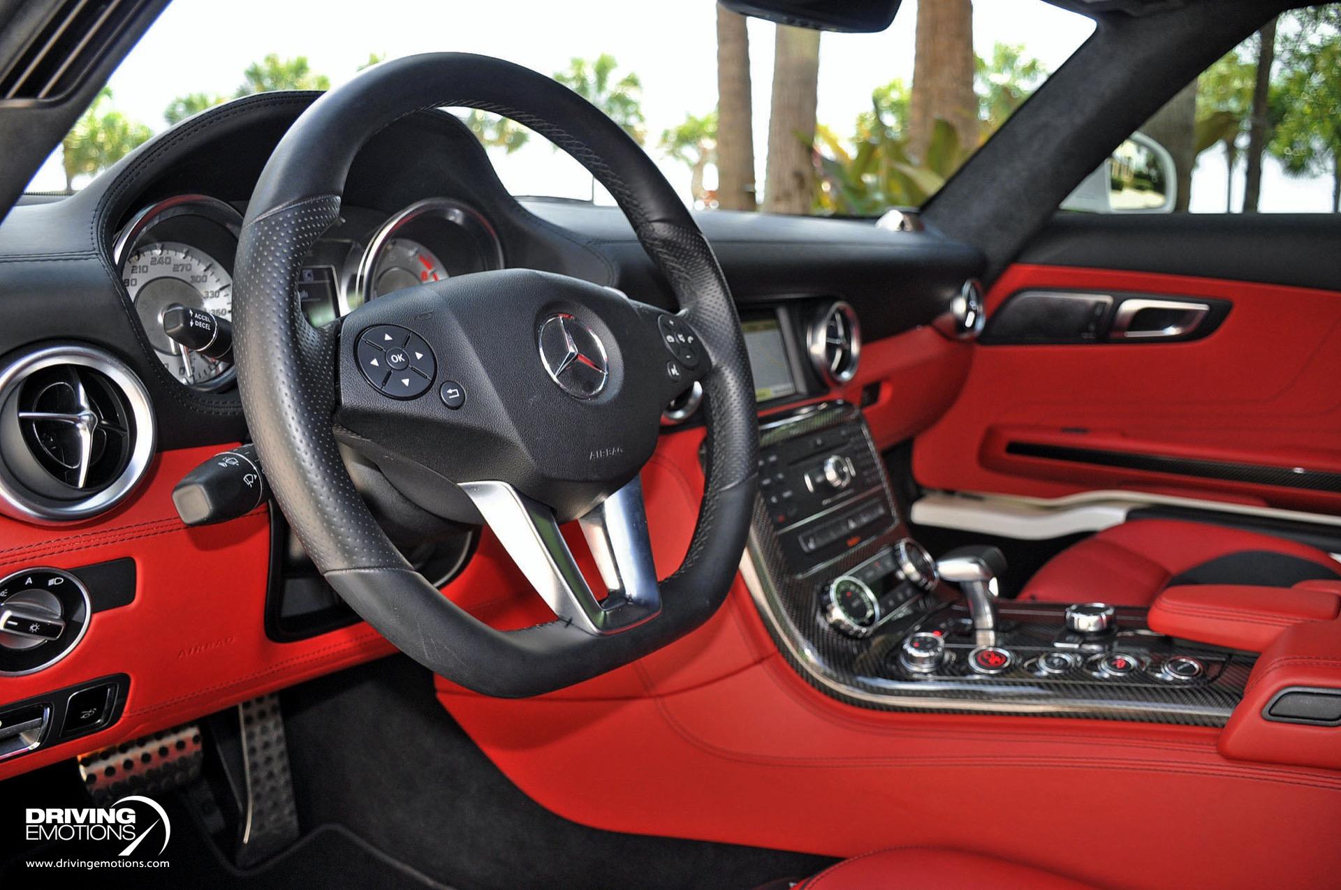 Used 2011 Mercedes-Benz SLS AMG GULLWING! DESIGNO MYSTIC WHITE/RED! CARBON!! COLLECTOR!! | St. Petersburg, FL