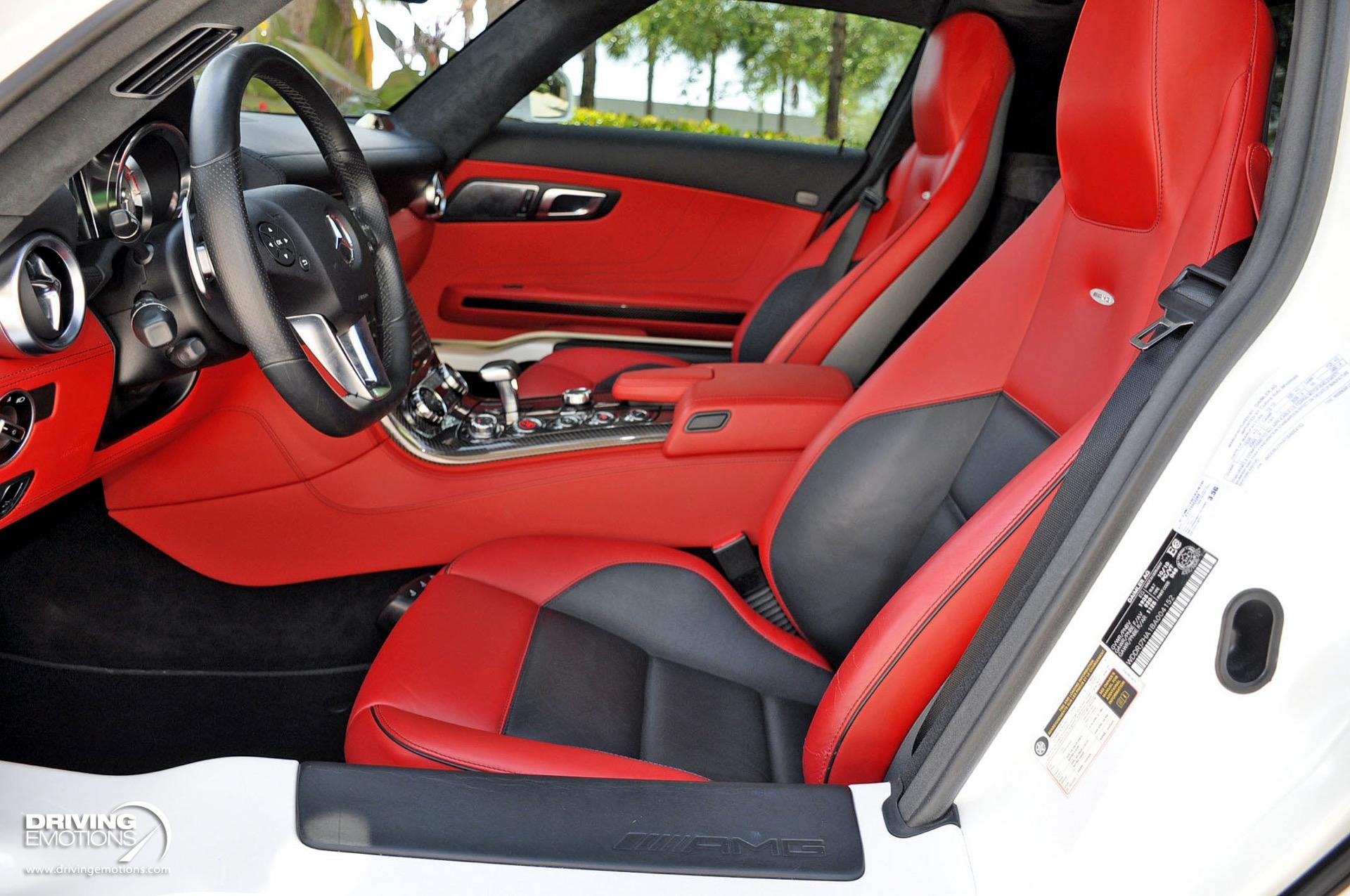 Used 2011 Mercedes-Benz SLS AMG GULLWING! DESIGNO MYSTIC WHITE/RED! CARBON!! COLLECTOR!! | St. Petersburg, FL