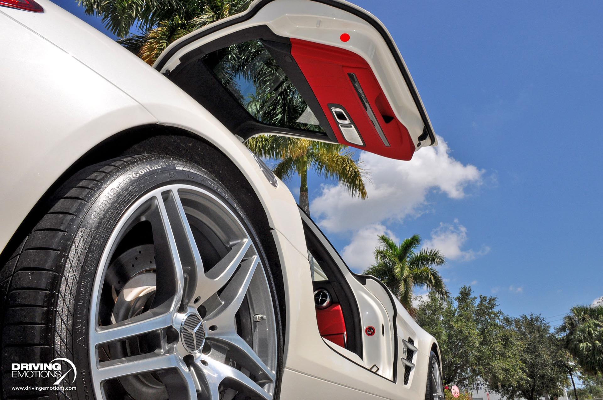 Used 2011 Mercedes-Benz SLS AMG GULLWING! DESIGNO MYSTIC WHITE/RED! CARBON!! COLLECTOR!! | St. Petersburg, FL