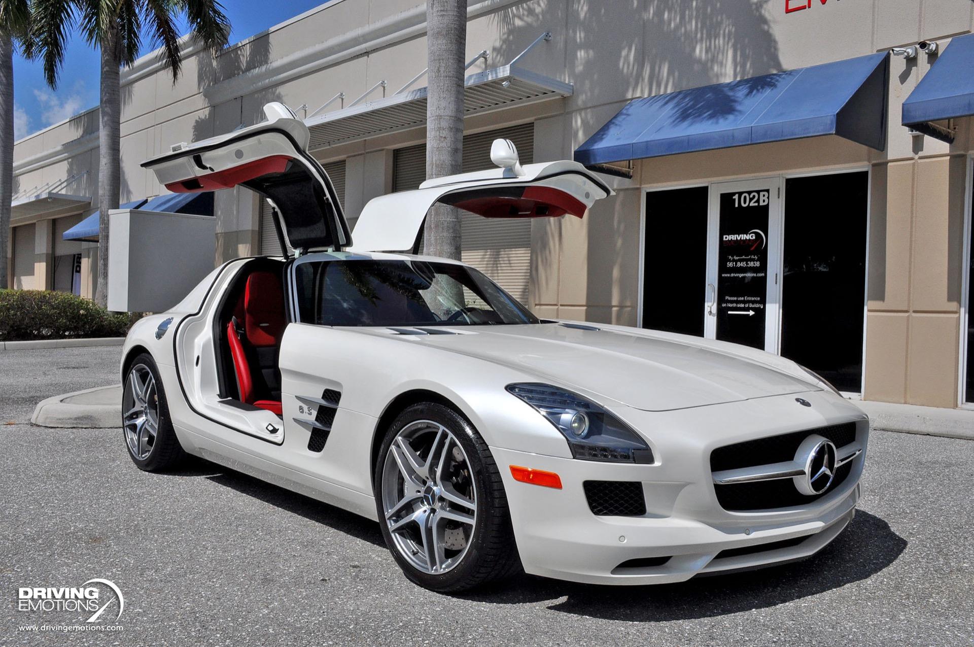 Used 2011 Mercedes-Benz SLS AMG GULLWING! DESIGNO MYSTIC WHITE/RED! CARBON!! COLLECTOR!! | St. Petersburg, FL