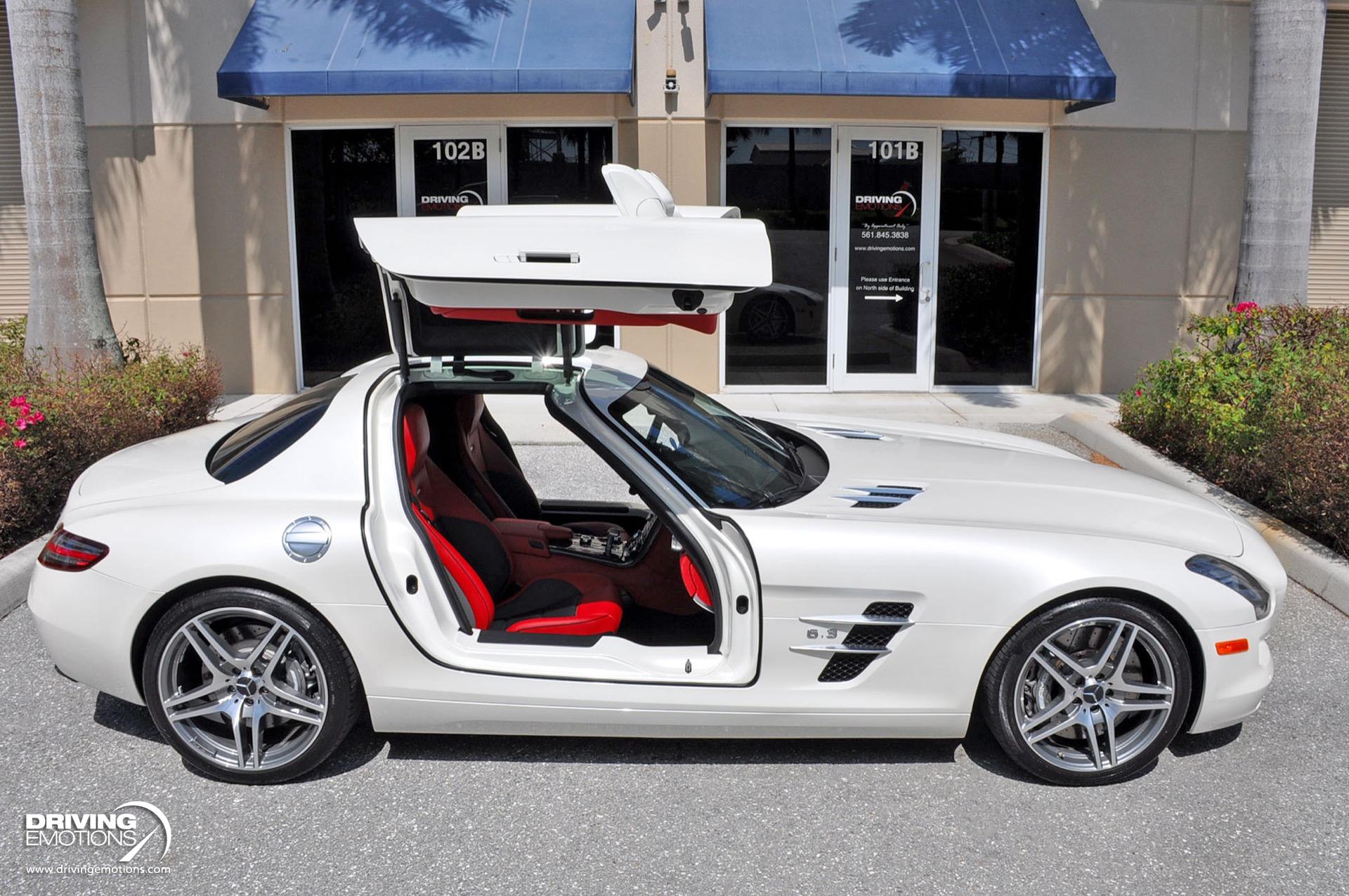 Used 2011 Mercedes-Benz SLS AMG GULLWING! DESIGNO MYSTIC WHITE/RED! CARBON!! COLLECTOR!! | St. Petersburg, FL