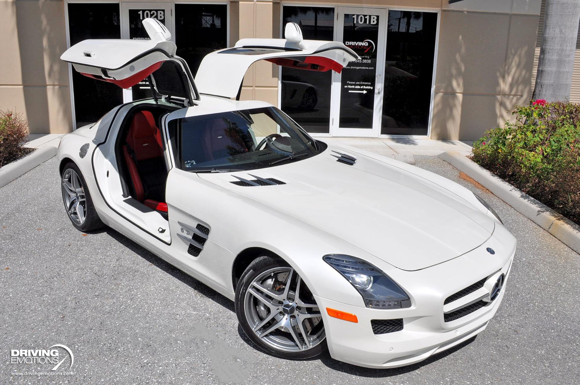 Used 2011 Mercedes-Benz SLS AMG GULLWING! DESIGNO MYSTIC WHITE/RED! CARBON!! COLLECTOR!! | St. Petersburg, FL