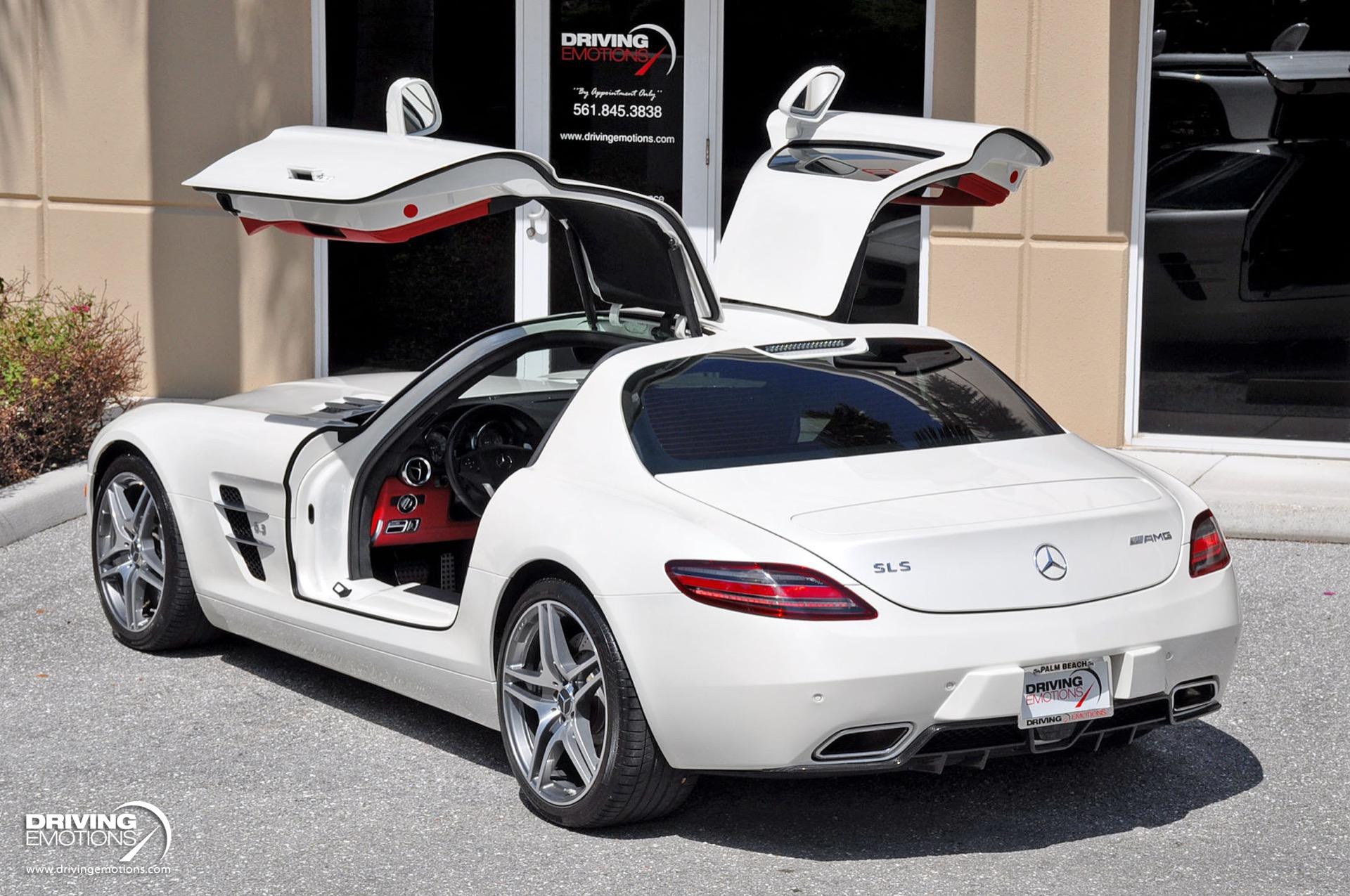 Used 2011 Mercedes-Benz SLS AMG GULLWING! DESIGNO MYSTIC WHITE/RED! CARBON!! COLLECTOR!! | St. Petersburg, FL