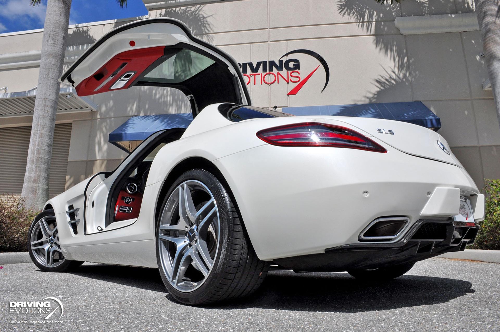Used 2011 Mercedes-Benz SLS AMG GULLWING! DESIGNO MYSTIC WHITE/RED! CARBON!! COLLECTOR!! | St. Petersburg, FL