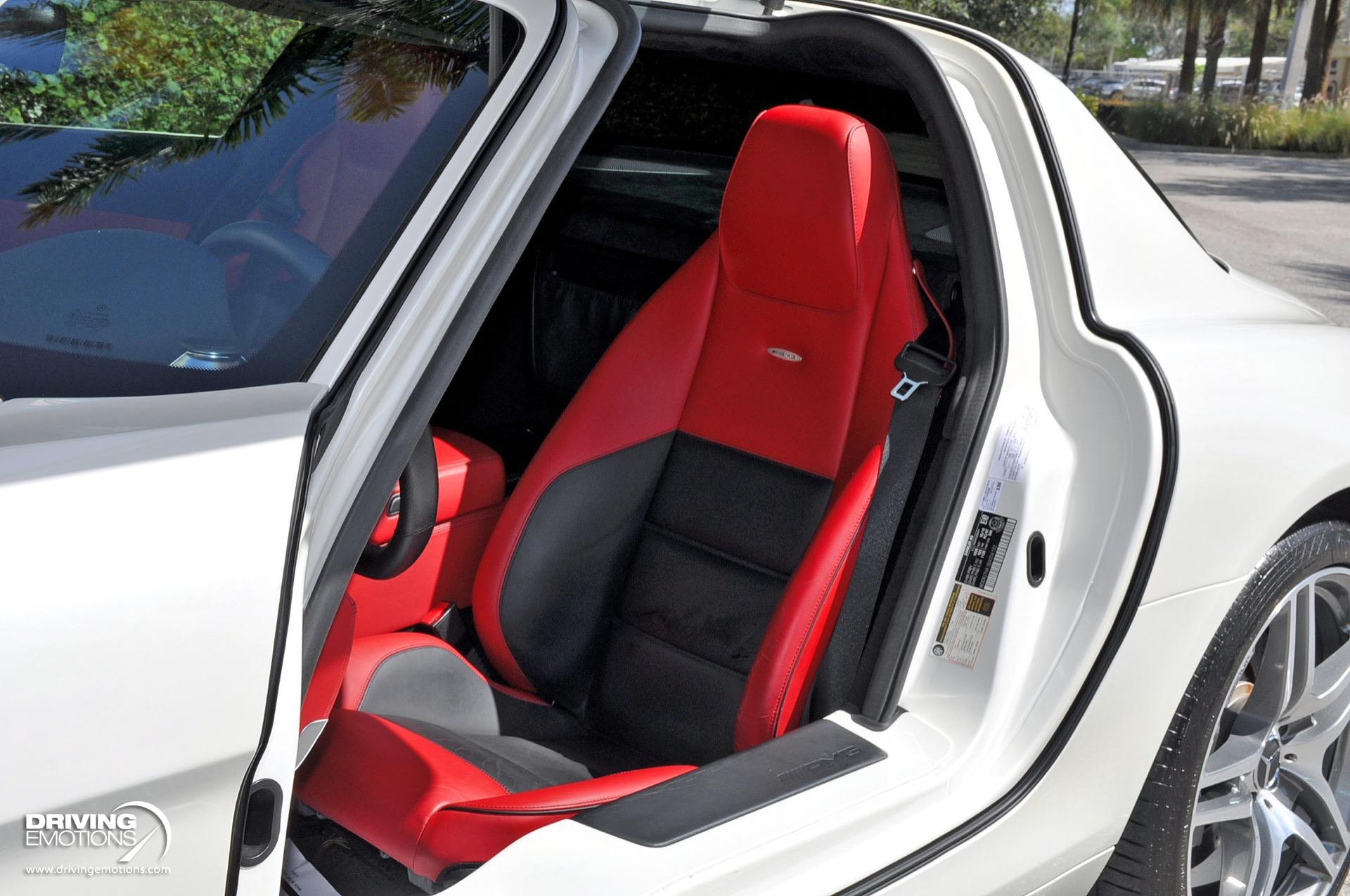 Used 2011 Mercedes-Benz SLS AMG GULLWING! DESIGNO MYSTIC WHITE/RED! CARBON!! COLLECTOR!! | St. Petersburg, FL