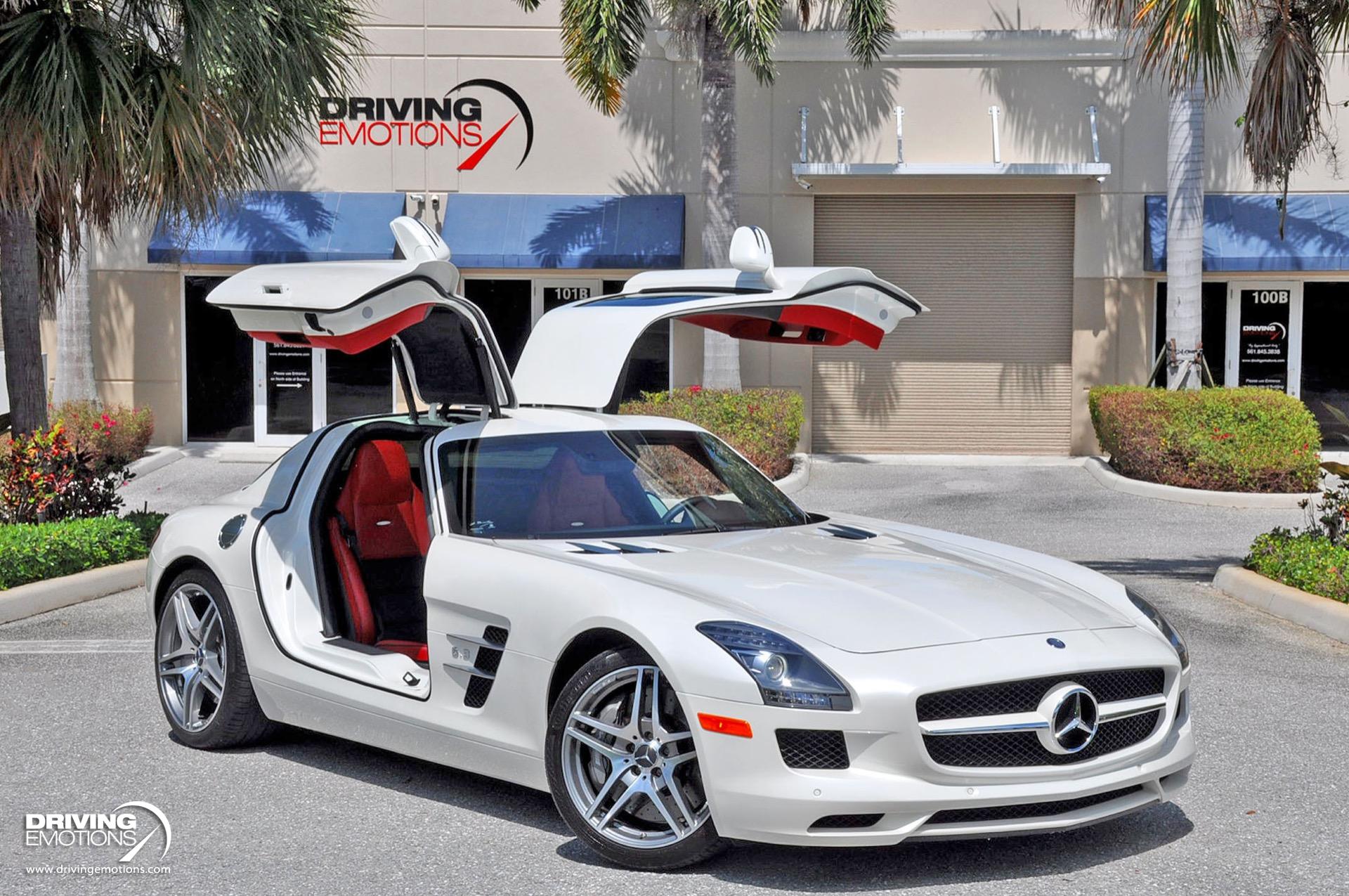 Used 2011 Mercedes-Benz SLS AMG GULLWING! DESIGNO MYSTIC WHITE/RED! CARBON!! COLLECTOR!! | St. Petersburg, FL