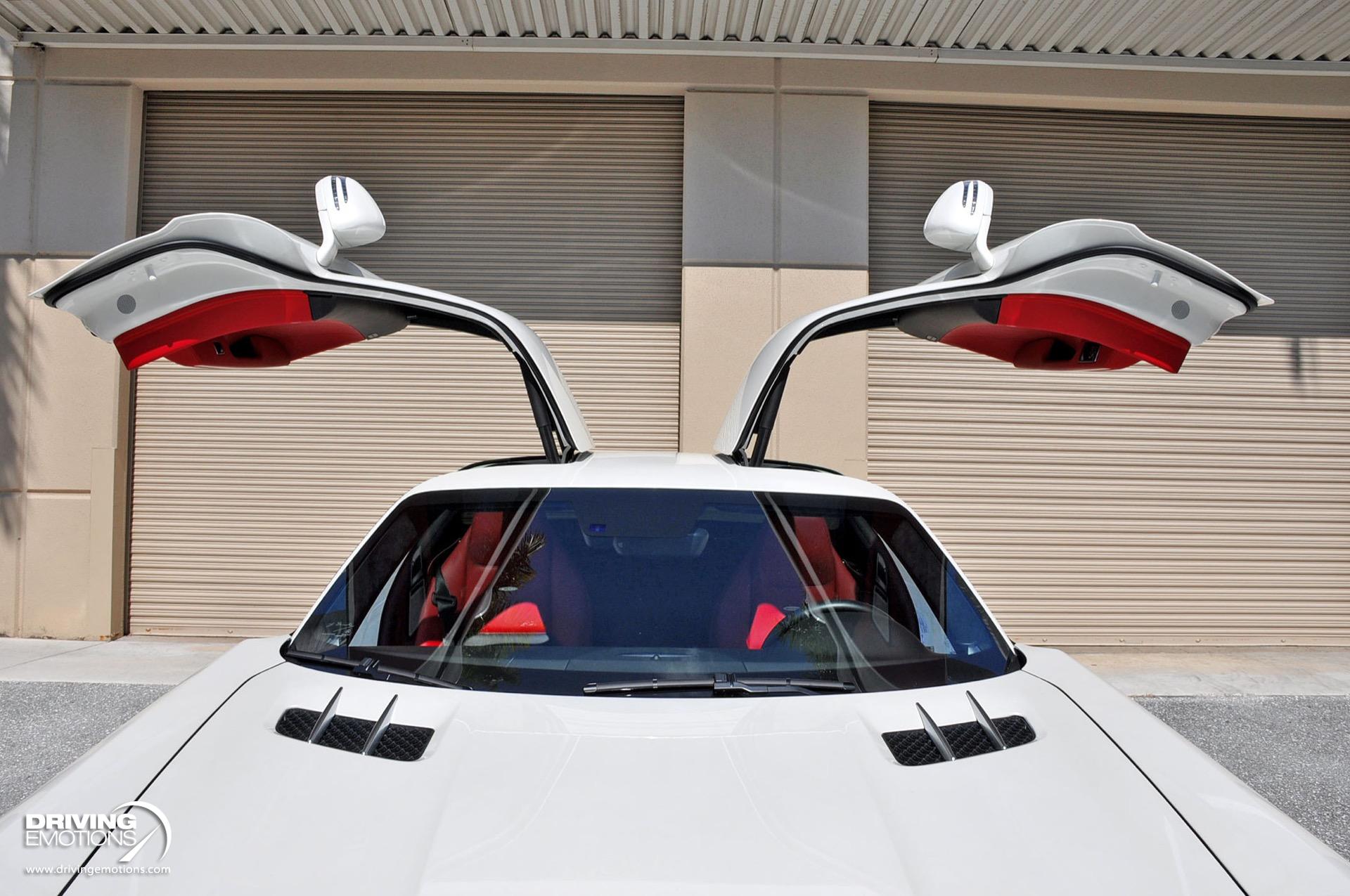 Used 2011 Mercedes-Benz SLS AMG GULLWING! DESIGNO MYSTIC WHITE/RED! CARBON!! COLLECTOR!! | St. Petersburg, FL