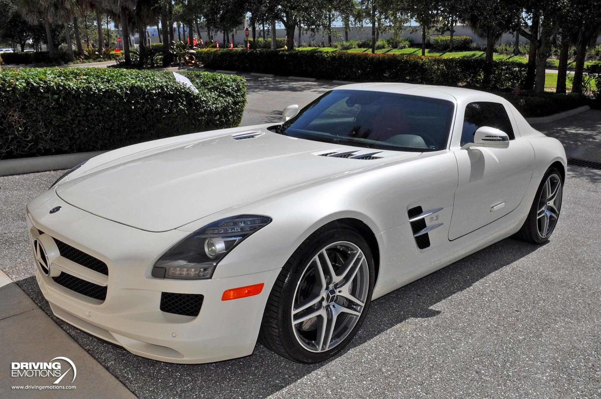 Used 2011 Mercedes-Benz SLS AMG GULLWING! DESIGNO MYSTIC WHITE/RED! CARBON!! COLLECTOR!! | St. Petersburg, FL