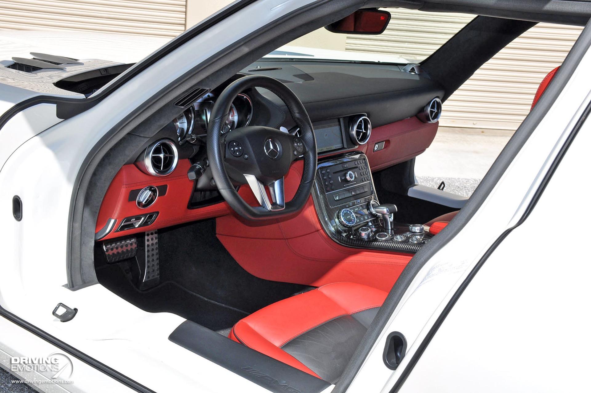 Used 2011 Mercedes-Benz SLS AMG GULLWING! DESIGNO MYSTIC WHITE/RED! CARBON!! COLLECTOR!! | St. Petersburg, FL