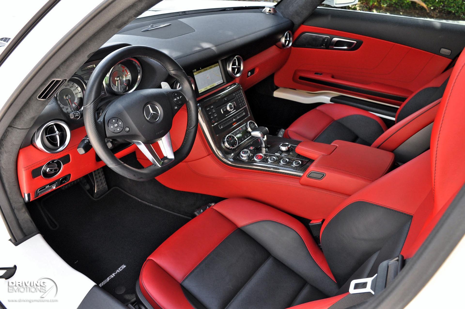 Used 2011 Mercedes-Benz SLS AMG GULLWING! DESIGNO MYSTIC WHITE/RED! CARBON!! COLLECTOR!! | St. Petersburg, FL