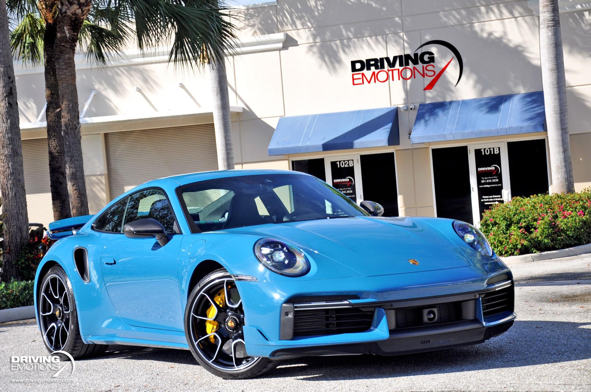 Used 2022 Porsche 911 Turbo S Coupe Turbo S PAINT TO SAMPLE OSLO BLUE! SPECIAL WISHES INTERIOR! RARE!! | Lake Park, FL